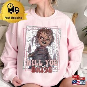 Halloween Horror Chucky Sweatshirt Killer Shirt Valentine
